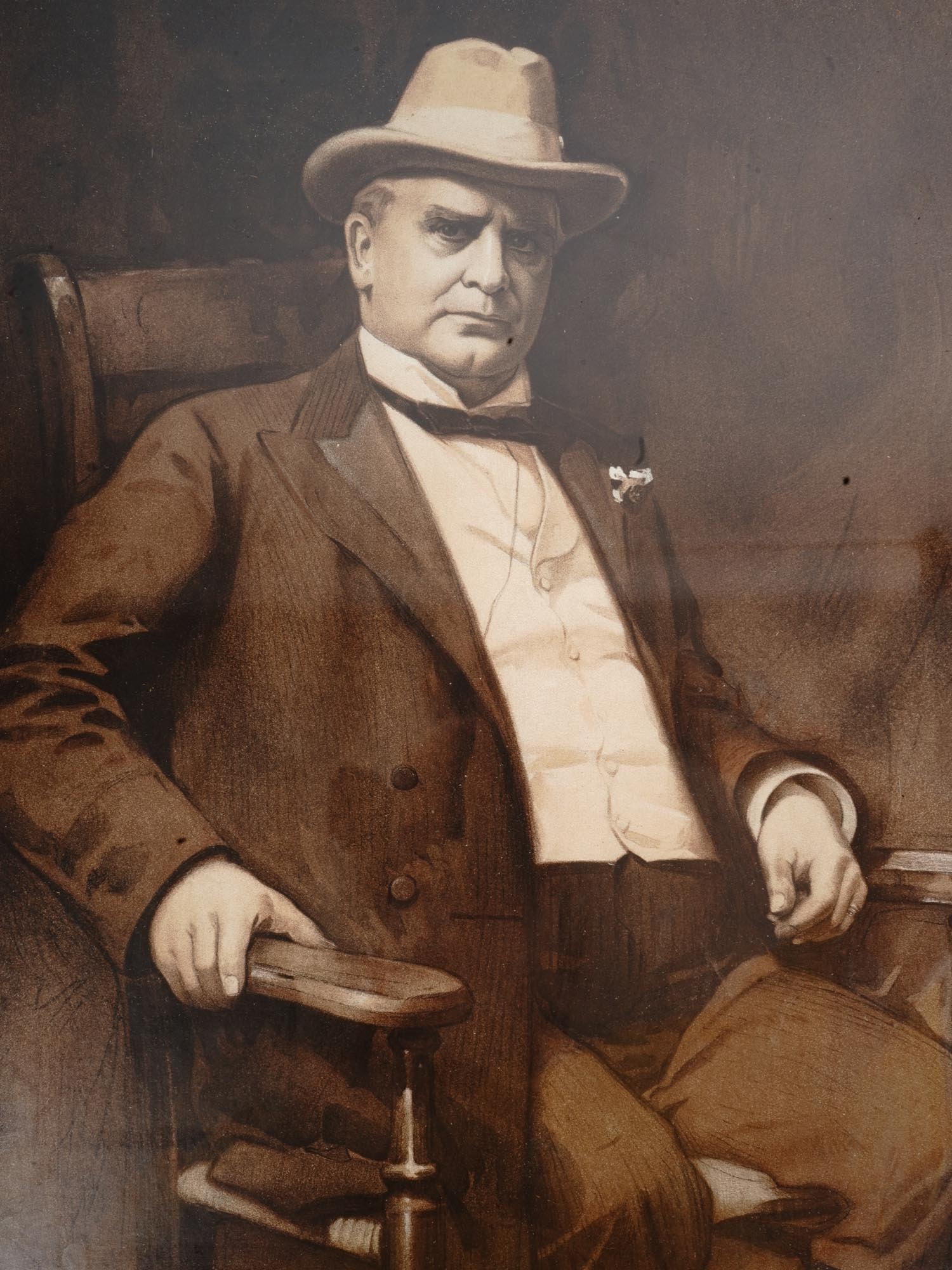 ANTIQUE 1901 PHOTO OF PRESIDENT WILLIAM MCKINLEY PIC-2